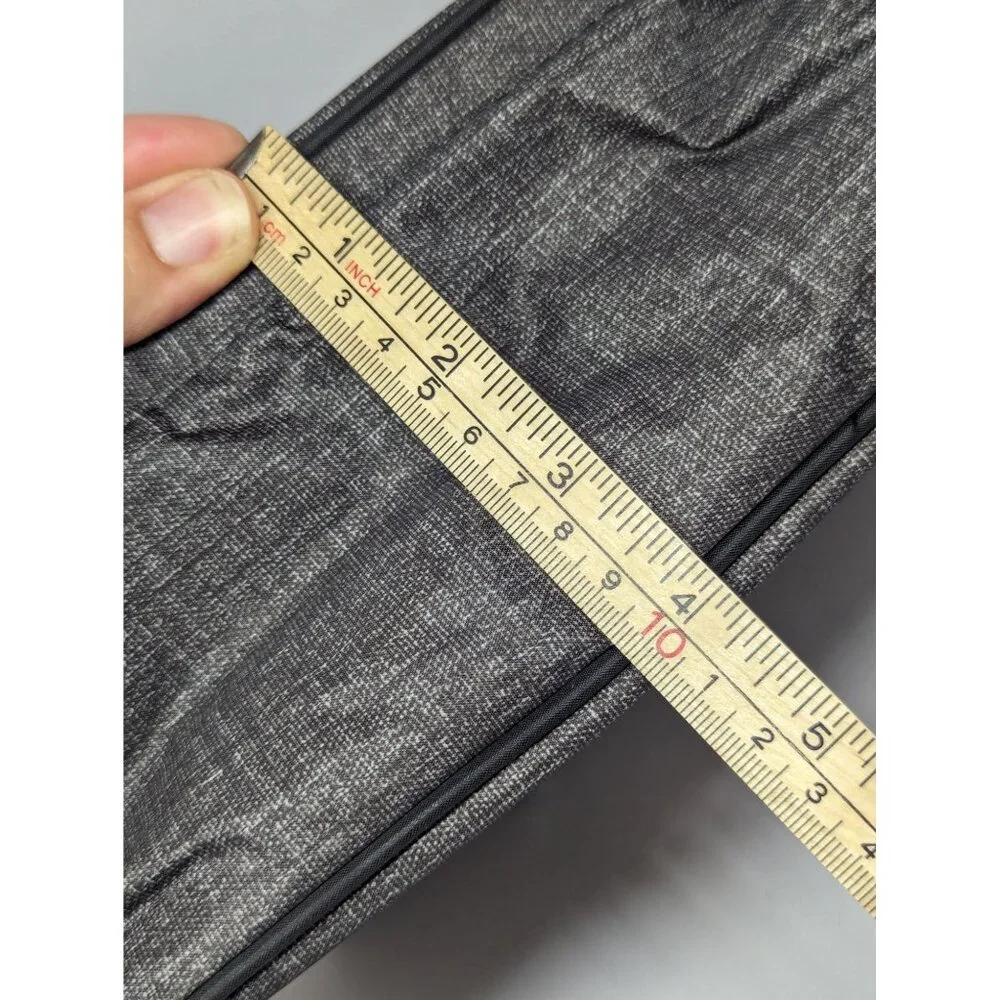 Thirty One Lunch Buddy Thermal Gray Charcoal Crosstitch Custom Miller Embroidery